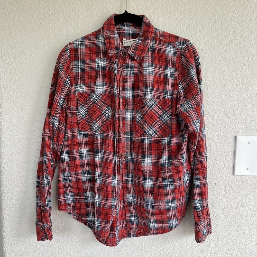 Red Plaid Flannel Shirt